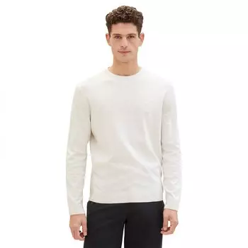 Свитер Tom Tailor Basic Crew Neck, бежевый