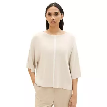 Свитер Tom Tailor Knit Pullover Doubleface 1035299, бежевый