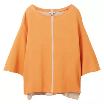 Свитер Tom Tailor Knit Pullover Doubleface 1035299, оранжевый