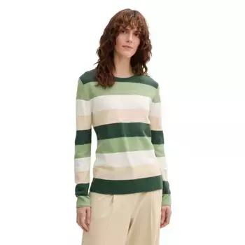 Свитер Tom Tailor Knit Structured Striped, разноцветный