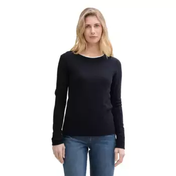 Свитер Tom Tailor Knit Structured Striped, синий