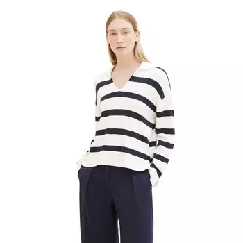Свитер Tom Tailor Striped, белый