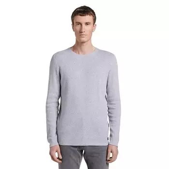 Свитер Tom Tailor Structured, серый
