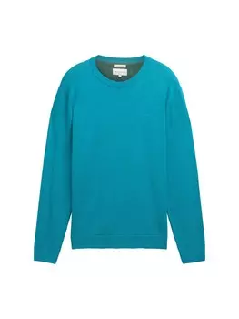 Свитер TOM TAILOR Sweater, цвет cyan blue