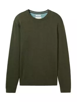 Свитер TOM TAILOR Sweater, пятнистый зеленый
