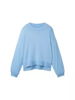 Свитер TOM TAILOR Sweatshirt, небесно-синий