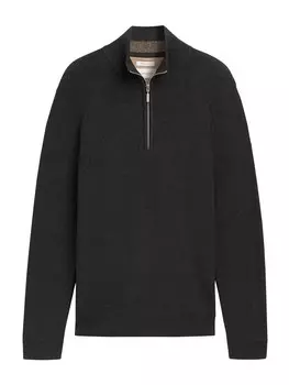 Свитер TOM TAILOR Troyer, цвет mottled black