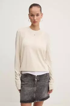 Свитер Томми Джинс Tommy Jeans, бежевый