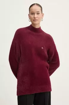 Свитер Томми Джинс Tommy Jeans, гранатовый