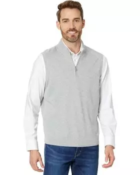 Свитер Tommy Bahama Coolside Half Zip Golf Vest, цвет Argent