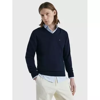 Свитер Tommy Hilfiger 1985 V Neck, синий