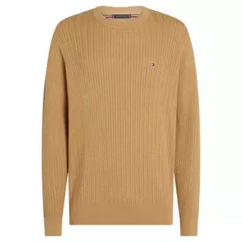 Свитер Tommy Hilfiger Herringbone Structure, коричневый