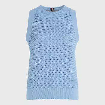 Свитер Tommy Hilfiger Open Knit, голубой
