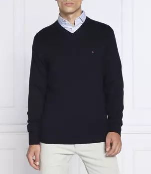 Свитер Tommy Hilfiger regular fit, темно-синий