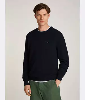 Свитер Tommy Hilfiger с логотипом, синий