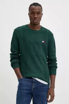 Свитер Tommy Jeans, бирюзовый