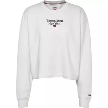 Свитер Tommy Jeans Bxy Essential Logo 1 Crew Neck, белый