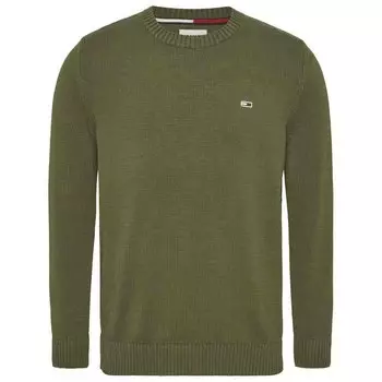 Свитер Tommy Jeans Essential Crew Neck, зеленый