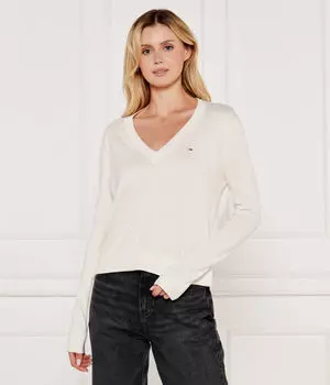 Свитер Tommy Jeans Essential Regular Fit, бежевый