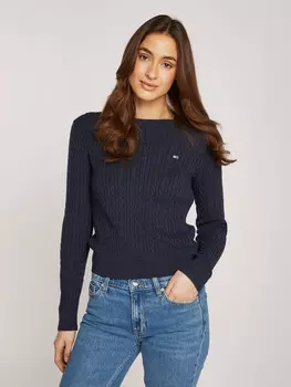 Свитер Tommy Jeans essential Regular Fit, темно-синий
