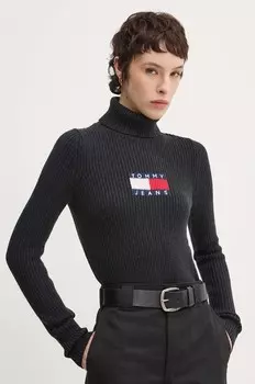 Свитер Tommy Jeans из смесовой шерсти, серый