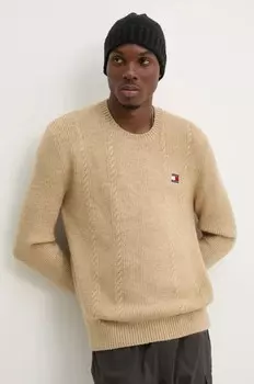 Свитер Tommy Jeans, коричневый