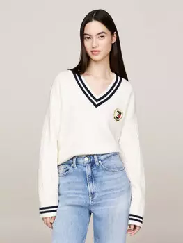 Свитер Tommy Jeans Regular Fit, белый