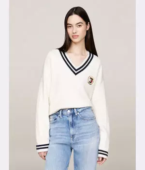 Свитер Tommy Jeans Regular Fit, белый