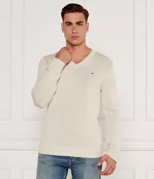 Свитер Tommy Jeans Regular Fit, бежевый