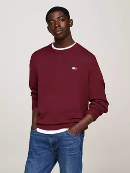 Свитер Tommy Jeans Regular Fit, бордо