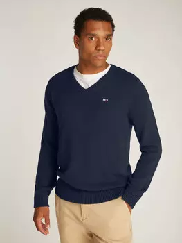 Свитер Tommy Jeans Regular Fit, темно-синий