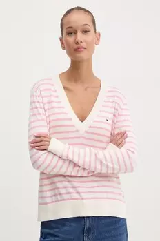 Свитер Tommy Jeans, розовый