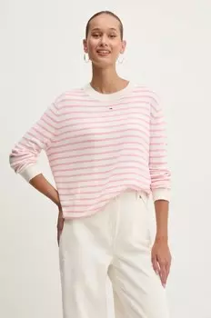 Свитер Tommy Jeans, розовый