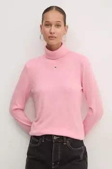 Свитер Tommy Jeans, розовый