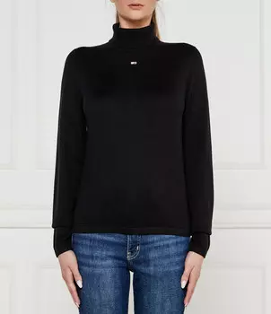 Свитер Tommy Jeans Slim Fit, черный
