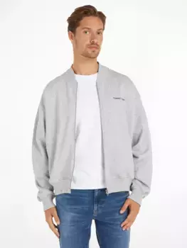 Свитер Tommy Jeans "TJM BOXY N CLSCS BOMBER EXT", на молнии, серебристый