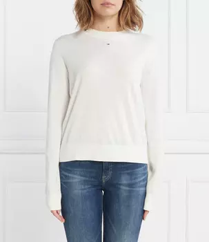 Свитер Tommy Jeans TJW ESSENTIAL Regular Fit, белый