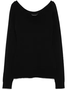 Свитер тонкой вязки Balenciaga, черный