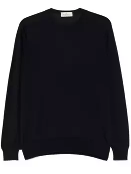 Свитер тонкой вязки Bruno Manetti, синий