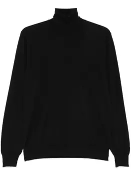 Свитер тонкой вязки Dell'oglio, черный