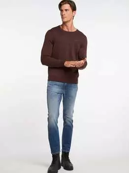 Свитер тонкой вязки. Dreimaster, коричневый