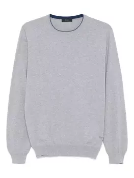 Свитер тонкой вязки Fay, серый