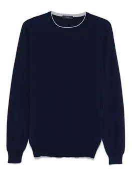 Свитер тонкой вязки Fay, синий