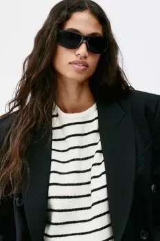 Свитер тонкой вязки H&M, бежевый
