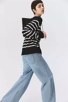 Свитер тонкой вязки H&M, черный