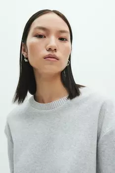 Свитер тонкой вязки H&M, серый