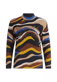 Свитер тонкой вязки с длинными рукавами BETTY BARCLAY, цвет Dark Blue Yellow