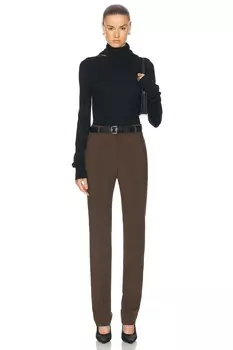 Свитер тонкой вязки с драпированным шарфом Toteme, черный