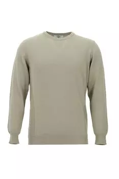 Свитер тонкой вязки с овальным вырезом горловины Kigili, бежевый