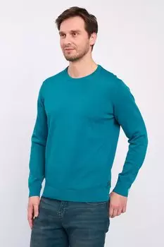 Свитер тонкой вязки с овальным вырезом горловины Kvl By Kenvelo, зеленый